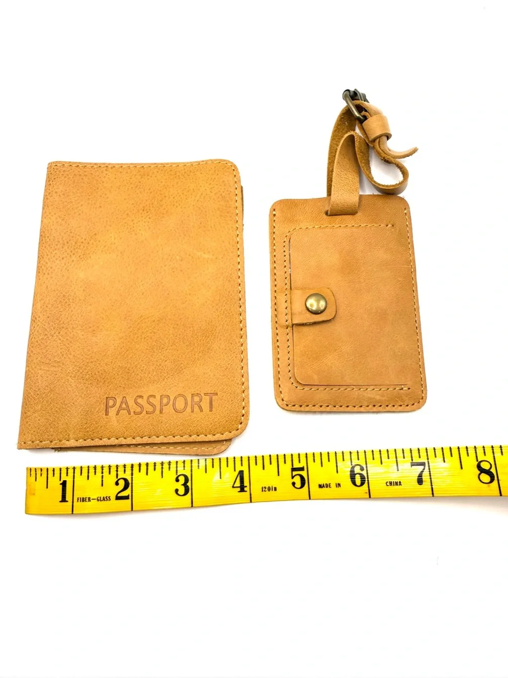 Hearth & Hand Passport Holder and Luggage Tag Set - Tan